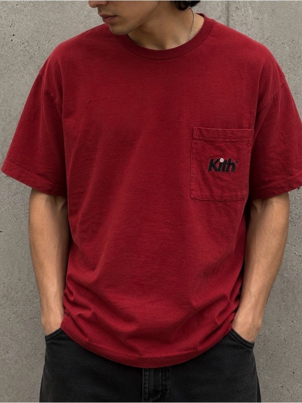 Kith Red Pocket Tee Size Medium